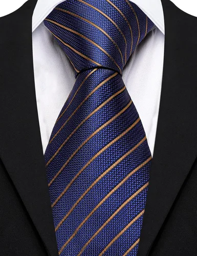 Vista 38 de Barry.Wang Juego de corbatas de seda para hombre, corbatas de boda de seda tejida formal de negocios casual (4/6/8PCS)