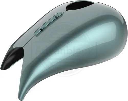 Vista 72 de Cubierta de tanque de combustible estirada para motocicleta Harley, cubiertas de tanque de 1 galón, protectores de combustible. Compatible