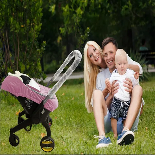 Vista 6 de Funda de asiento de automóvil para bebés, funda de asiento de automóvil de invierno para niños y niñas, mantiene al bebé caliente y acogedor, funda