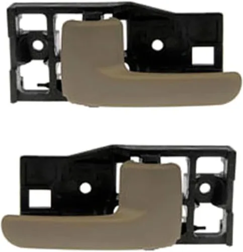 Vista 10 de TRQ Juego de 2 manijas de puerta interior trasera cromada y cachemira para Chevy GMC