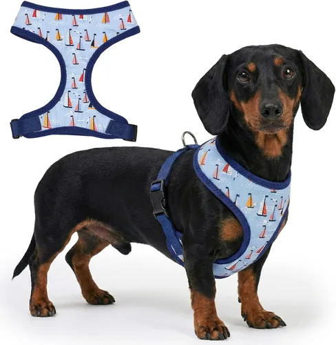 Vista 35 de Arnés para perro Parisian Pet - Arnés de libertad ajustable - Chaleco para perro de camuflaje verde - Arnés para perro de 100% tela de malla