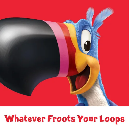 Vista 4 de Kellogg's Froot Loops, Cereal para Desayuno, Original, 0.75 oz (Paquete de 96)