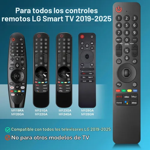Vista 2 de Voice Magic-for-LG-TV-Control Remote-Reemplazo Compatible con LG MR19GA, MR20GA, MR21GA, MR22GN, MR23GA