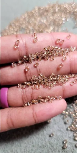 Vista 6 de Bead It Wear It Love It Cuentas de Cabello Transparentes con Forro Dorado Loc Sprinkle, Accesorios para el Cabello DreaLock Cristal Transparente