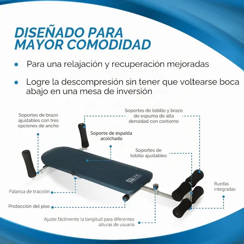 Vista 6 de Banco de estiramiento para espalda In Line de Stamina Home Gym Equipment to Decompress Spine and Joints for Inversion Traction Therapy