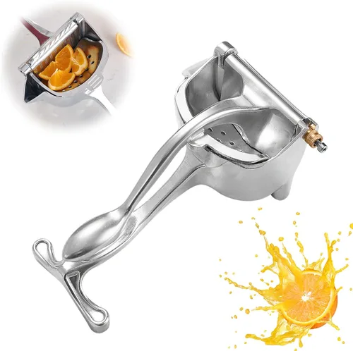 Vista 7 de Exprimidor manual de frutas resistente, exprimidor de jugo de frutas mejorado de aleación de aluminio de mano, agarre ergonómico antideslizante