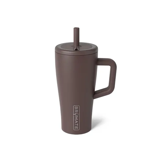 Vista 44 de BrüMate Era Vaso Térmico de 20 oz con Asa y Pajilla Vaso Térmico Aislante 100% A Prueba de Fugas con Tapa y Pajilla Hecho de Acero Inoxidable