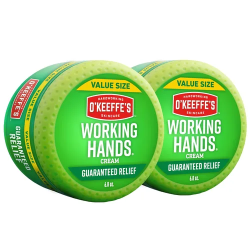 Vista 12 de O'Keeffe's Working Hands - Crema para manos, frasco de 3.4 oz. Repara las manos agrietadas, secas, hipoalergénicas, sin perfume, no grasosas