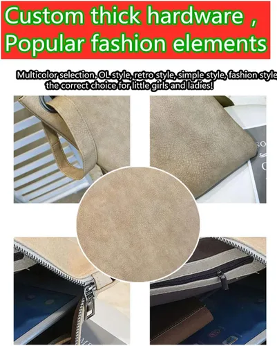 Vista 5 de Bolso de mano único vegano para mujer, bolso de mano de piel sintética, bolso de mano, muñequeras para vacaciones en la playa