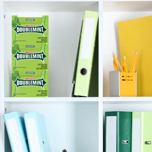 Vista 6 de Wrigley's Doublemint - Goma de mascar, 15 piezas, paquete de 10