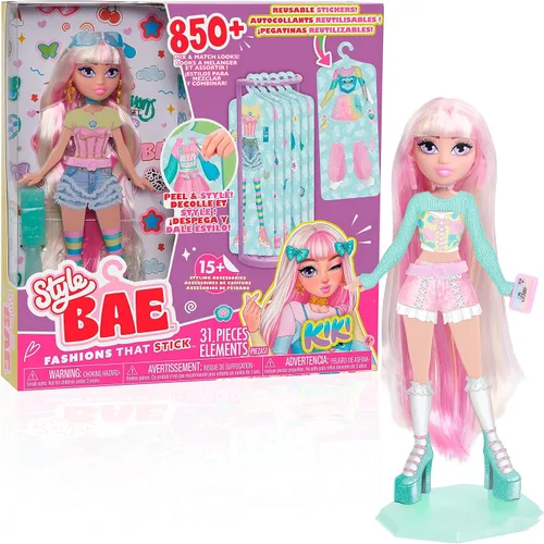 Vista 9 de Just Play Style Bae Dylan - Muñeca de moda y accesorios de 10 pulgadas, 28 piezas, juguetes para niños a partir de 4 años