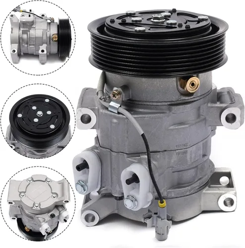 Vista 7 de Compresor de CA A/C con embrague para motores Toyota Hilux 2.5L 3.0L 2004-2015 472608020, 88320-0K380, 88320-0K100, 447280-0580, 447260-8040, 44711