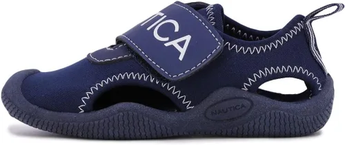 Vista 2 de Nautica Zapatos acuáticos protectores para niños, sandalias deportivas cómodas con punta cerrada para niños y niñas