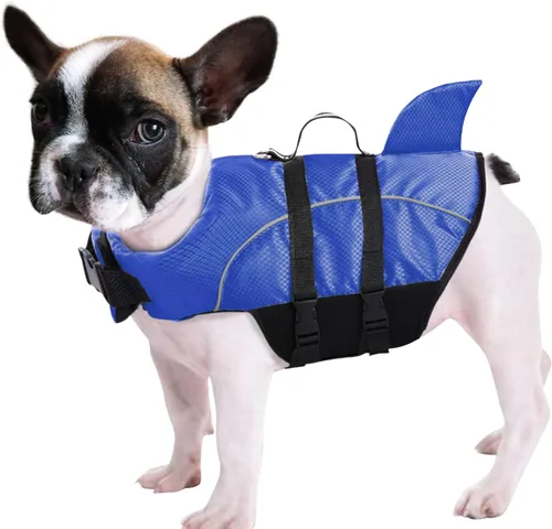 Vista 15 de Queenmore Chaleco Salvavidas para Perros Pequeños XXS, Chalecos Salvavidas para Cachorros para Perros Pequeños, Chaleco Salvavidas para Perros