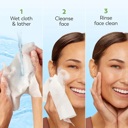 Vista 9 de Olay 4 en 1 Paños fragancia y jabón Facial diaria gratuita para piel sensible 33 unidades, embalaje puede variar, Fragrance & Soap Free Daily Facial