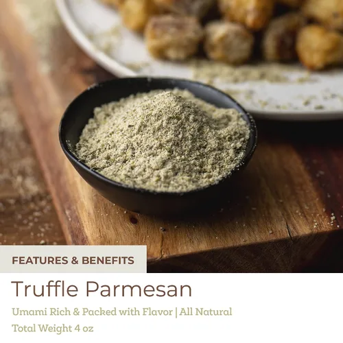 Vista 7 de Fresh & Wild Condimento prémium de ajo negro con trufa y parmesano Mejora los alimentos ricos en umami, mezcla con papas fritas, papas