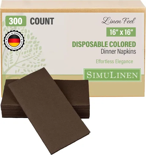 Vista 11 de SimuLinen Servilletas de Cena Desechables Amethyst - Servilletas de Papel Moradas con Sensación de Lino Similar a Tela para Bodas, de Lujo 16"x16