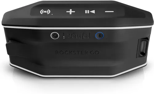 Vista 5 de Fender x Teufel ROCKSTER GO 2 Altavoz portátil Bluetooth – Sonido potente, resistente, impermeable, batería de 28 horas, correa de transporte