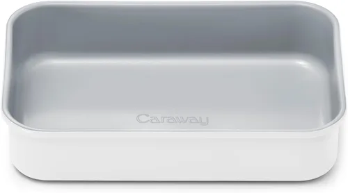 Vista 43 de Caraway Molde rectangular pequeño antiadherente de 9" x 6.5", no tóxico, sin PTFE ni PFOA, núcleo de acero aluminizado, bandeja para hornear