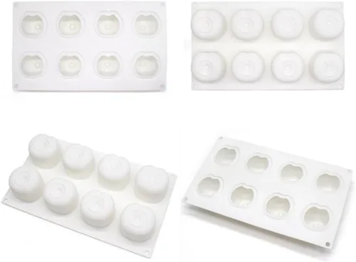 Vista 2 de Moldes de silicona en forma de cereza Herramientas de decoración de pasteles Utensilios para hornear Mousse de postre francés Molde para hornear