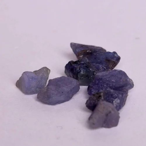 Vista 4 de REAL-GEMS Cristal de tanzanita azul natural con certificación EGL de 26.00 Ct Lote de 7 piezas de piedras preciosas sueltas, Gema, Tanzanita mejorada