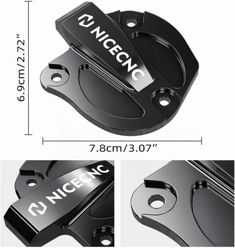 Vista 8 de NICECNC Protector de cubierta de sistema de ahorro negro compatible con Yamaha Raptor 700 YFM700 2013 2015-2023, Raptor 700R YFM700R 2012-2023