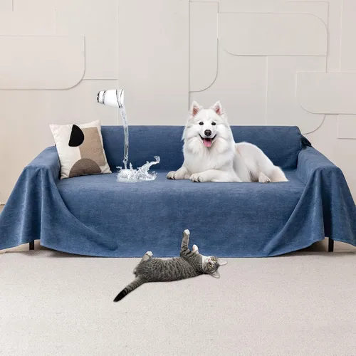 Vista 24 de Protector de muebles contra arañazos para gatos, antideslizante, impermeable, para mantener alejados a los gatos, protectores de sofá aptos