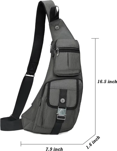 Vista 82 de Nicgid Sling Bag - Mochila bandolera para hombre), LYSB01NH075BJ-SPRTSEQIP