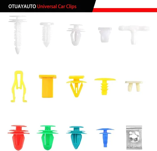 Vista 3 de OTUAYAUTO 1000 clips universales para automóvil, sujetadores de plástico para automóvil, clips para parachoques, clip para panel de puerta