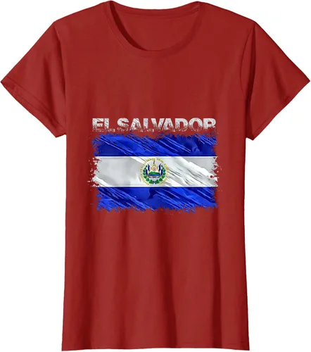 Vista 70 de Camiseta El Salvador, Negro