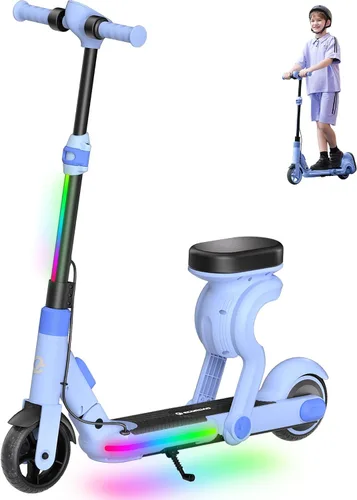 Vista 14 de ECOROAD 2-in-1 Kids Electric Scooter EK8,200W Motor & 9 Miles Range Negro