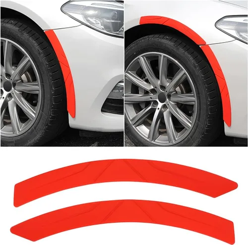Vista 7 de BESULEN 2 piezas tiras de cejas para llantas de automóvil, tiras de moldura de labio de arco de guardabarros automático, protector adhesivo pegatina