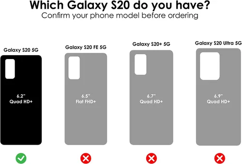 Vista 2 de OtterBox Symmetry Series - Funda para Samsung Galaxy S20 y S20 5G (solamente), embalaje no minorista, transparente