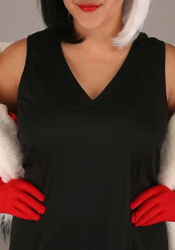 Vista 10 de Disfraz Plus Size Prestige de Cruella De Vil para Mujer Multicolor