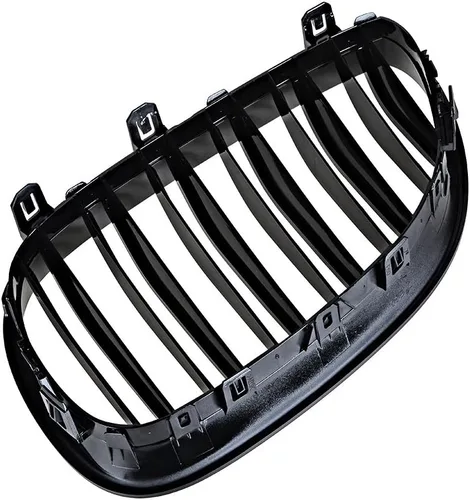 Vista 4 de Corp - 1 par de parrilla de riñón negra brillante compatible con E60 E61 serie 5 '03-'10