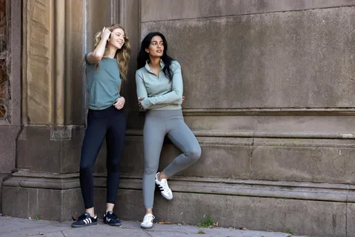 Vista 3 de Yogalicious Leggings suaves de cintura alta a prueba de sentadillas con estampado para mujer