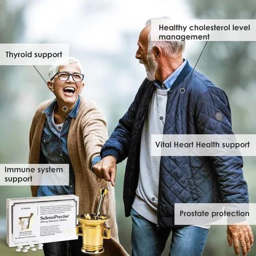 Vista 4 de Pharma Nord SelenoPrecise Selenio 100 mcg - 60 Tabletas Tiroides, apoyo inmunológico y antioxidante, alta absorción garantizada, sin OMG, sin