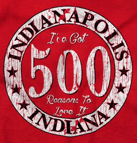 Vista 2 de Brisco Brands Indianapolis 500 razones para amar en mameluco para bebés niños o niñas
