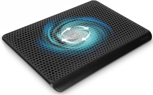 Vista 4 de Targus Alfombrilla de enfriamiento de doble ventilador con conexión USB para portátil de 16 pulgadas (AWE61US)
