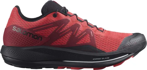Vista 3 de Salomon Pulsar Trail Trail Running Zapatillas Hombre Sz 9 Poppy RojoCiclismo RojoNegro, Negro