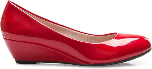 Vista 2 de Olivia K - Zapatos de plataforma baja para mujer, punta redonda, con brillos