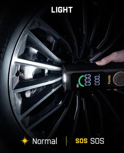 Vista 7 de Fanttik X10 Inflador de Neumáticos Cruz Compresor de Aire Portátil, Bomba de Aire de Inflado/Desinflado Rápido, Inflador Inalámbrico de 150PSI