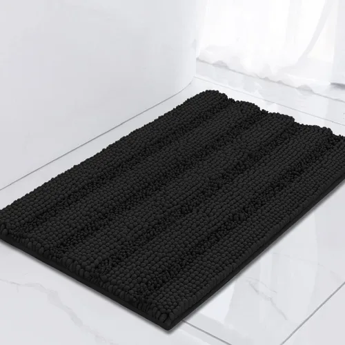 Vista 149 de Turquoize Alfombra de baño de chenilla de lujo para baño, extra absorbente, alfombra de ducha de microfibra antideslizante para baño, alfombra Aqua