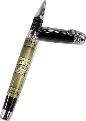 Vista 4 de Gullor Bolígrafo Rollerball avanzado Jinhao 189 Noblest Cinnamon Great Wall Pen