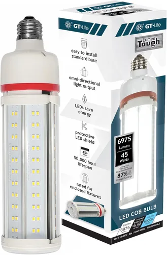 Vista 14 de GT-Lite Bombilla LED de mazorca de maíz de 5200 lúmenes, 40 vatios, equivalente a 300 vatios, color de luz diurna de 5000 K, base E26, bombilla
