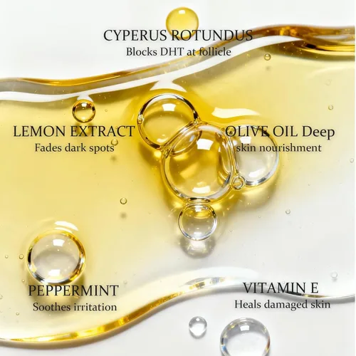 Vista 4 de Renovia Cyperus Rotundus Oil - Cyperus Rotundus - Suero de depilación para la piel, aceite natural para el cuidado de la piel, Cyperus Rotundus