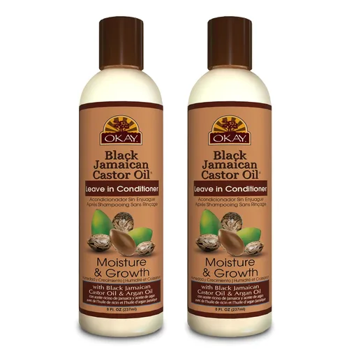 Vista 14 de OKAY - Acondicionador sin enjuague con aceite de ricino jamaicano negro - Todo tipo de cabello/texturas - Repara, hidrata, hace crecer un cabello