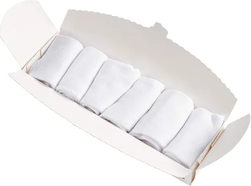 Vista 3 de Silky Toes Juego de 6 pares de calcetines de bambú para bebés y niñas