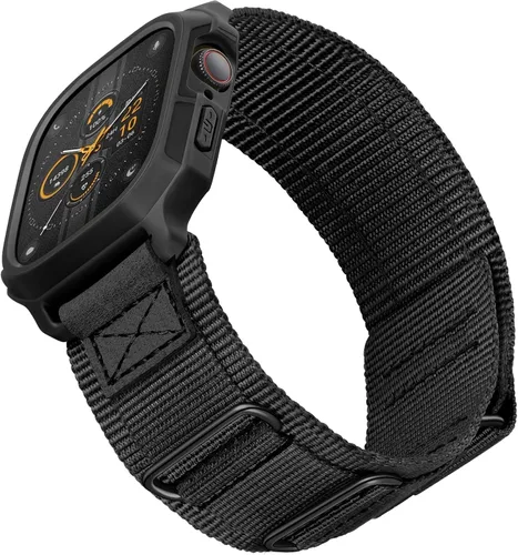 Vista 15 de SUNFWR - Correas compatibles con Apple Watch de 44 mm y 45 mm con estuche, correa deportiva resistente para Apple Watch con cubierta protectora