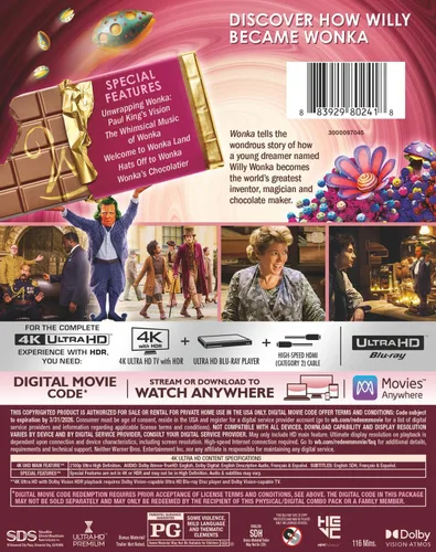 Vista 3 de Wonka (4K Ultra HD + Digital) 4K UHD